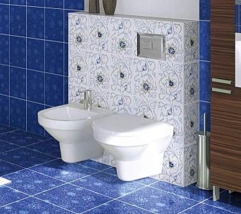 Декор Gzhel 20х25 белый CERSANIT