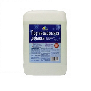 Добавка в цементный раствор Антиморозная (формиат натрия)10л РАДУГА