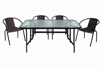 Набор мебели Луис  арт.WR-SX026, SC-094 коричневый,  "Garden story"