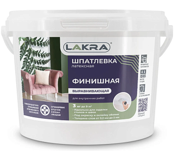 Шпатлевка латексная финишная 3кг для ГКЛ