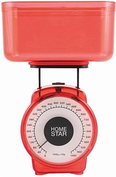 Весы HOMESTAR HS-3004М (002795) красный