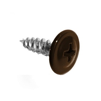 Саморез прессшайба острый 4,2х19 RAL8017(1кг - 540шт)