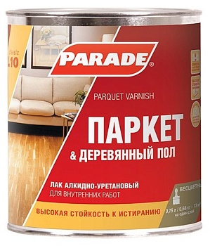 Лак паркетный алк./ур. матов. 2,5л L10 PARADE