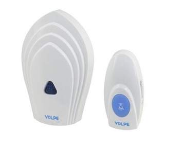 Звонок беспроводной "VOLPE" UDB-Q029W-R1T1-16S-80M-WH (16 мелодий, радиус 80 метров)