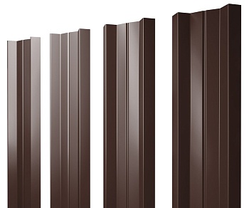 Штакетник металлический 1,5м 8017