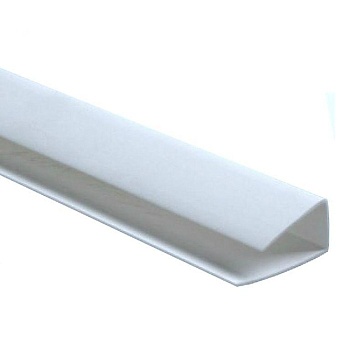 Профиль ПВХ стартовый 10мм белый 3м