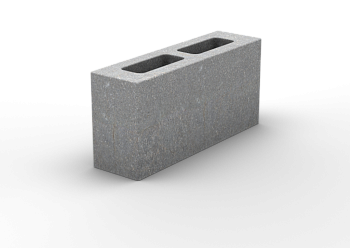 Блок перегородочный 390*120*188 серый (пескобетон) 1под.90шт