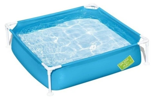 1. Бассейн Bestway 56217 каркасный, 122х122х30,5см, 365л