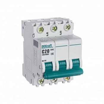 Автомат.выкл. мод.3п 20А 4,5кА