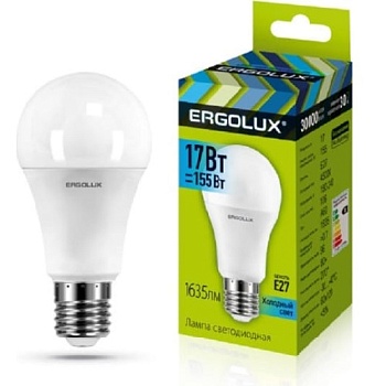 Лампа ERGOLUX диод. LED17 E27 17вт тепл (830)