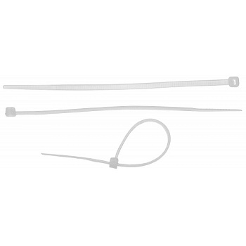Хомут нейлоновый белый 2.5*150мм. 50шт/упак. Зубр проф.