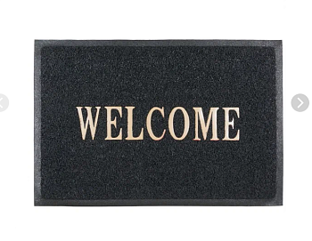 Коврик Коврик пористый 50*80см Welcome черный