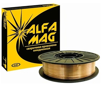 Проволока сварная омедненная AlfaMag 0,8мм 5кг