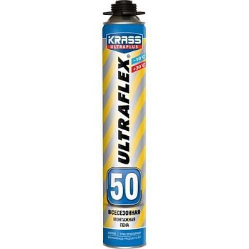 Пена монтажная проф KRASS ULTRAFLEX 50  всесезон.0,70 л.