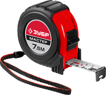 Рулетка 8м/25мм обрез. корпус ЗУБР