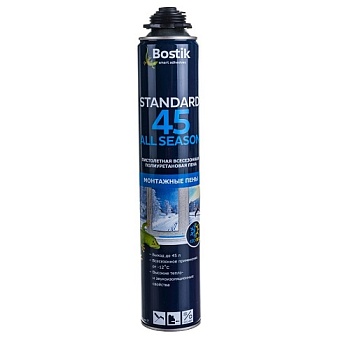Пена монтажная проф. Bostik Standard 45, всесезонная, 650 мл