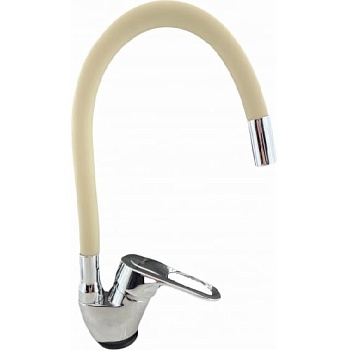 Смеситель д/кухни Rainsberg  R3193 F-6  гибкий излив(бежевый)