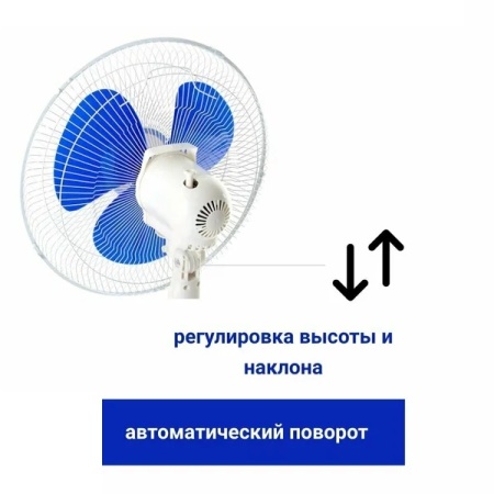 3. Вентилятор напольный LIRA LR 1101 blue