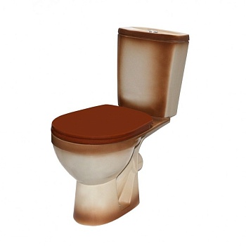 Унитаз-компакт РИО декор коричнев.(КИРОВ)
