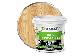 Лак в/д тонированный 2,5кг бесцветный