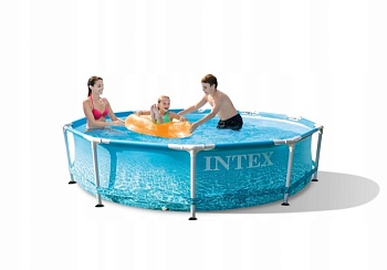 Бассейн каркасный INTEX 305х76 см, фильтр-насос 1250 л/ч с полиграфией 28208