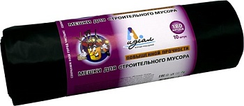 Мешки для мусора 400л ПВД черный 60мкм 
