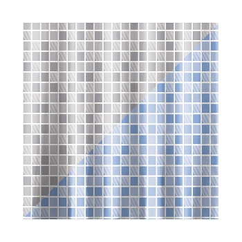 Штора для ванной 180*180см (PEVA) Клетка "Рыжий кот" 