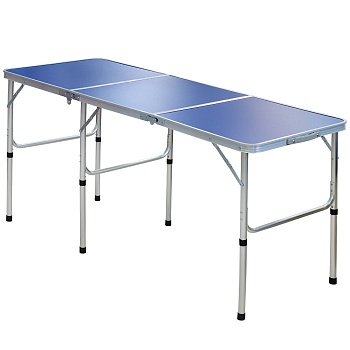 Стол складной YTFT043 синий, 150х60х38/70 см