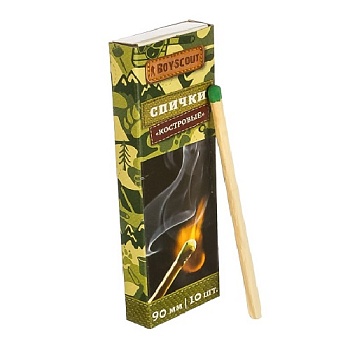 Спички Костровые 90 мм, 10 шт 61028