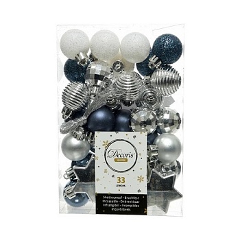 Набор украшений для маленькой ёлки РОССЫПЬ РАДОСТИ, 3-4.3 см, в ассорт.