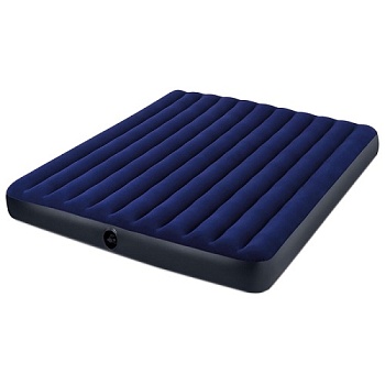 Кровать флок Classic Downy, 183x203x22см, синий, 68755