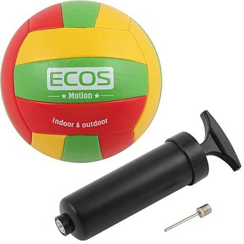 Мяч волейбольный ECOS MOTION с насосом