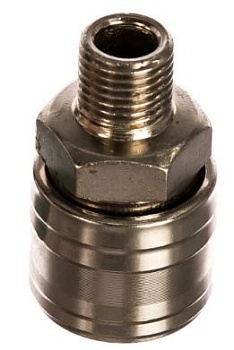 Переходник для компрессора 1/4M -рапид муфта (папа)