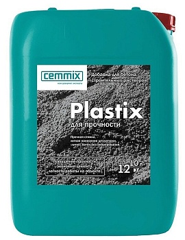 Добавка в цемент ПЛАСТИФИКАТОР PLASTIX 10л
