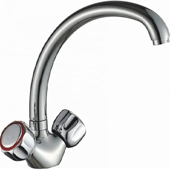 Смесительд/кухни Orio  Gota Rosio ,с маховиками,высокий излив