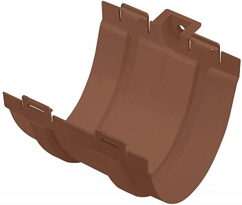 Муфта ф 125мм д/желоба ПВХ корич. "Альта-Профиль"