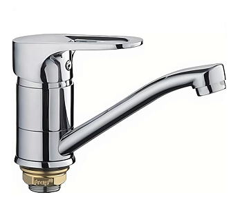 Смеситель для раковины FRAP F45702-В хром, силумин, d40,15см ,гайка 