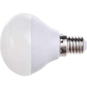 Лампа ERGOLUX диод. LED7 E14 7вт шар G45 хол (845)