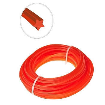 Леска для триммера 2,4ммх15м звезда ПЧЕЛКА