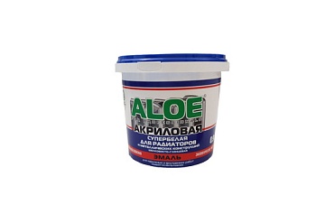 Краска-эмаль д/радиаторов акрил ALOE 0,9кг бел