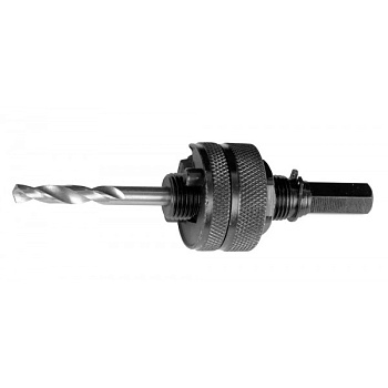Державка для биметаллических коронок ,жесткие штифты , прижим.муфта 32-152мм ЗУБР