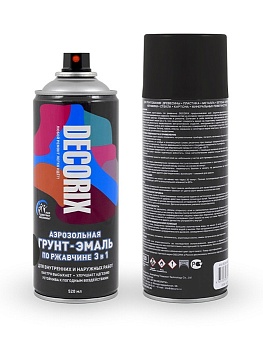 Грунт эмаль аэрозол. по ржав. красная DECORIX