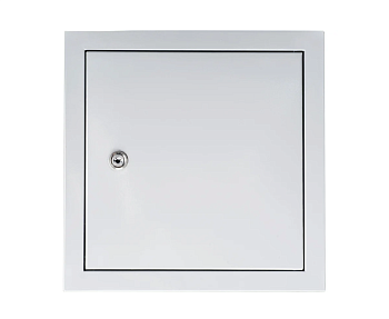 Лючок металлический с замком и ширироким бортом 20х40 ЛМПЗ Эвент