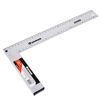 Уголок строительный  столярный алюминиевый литой 350мм