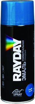 Краска аэрозольная акриловая Rayday RD-074, глянцевая, 520 мл, RAL 5005, синяя