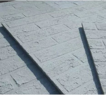 Плита "ОгнеупорOFF" декор кирпич Белый 1200*600*10мм