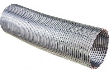 Воздуховод алюминиевый 80мкр d=125мм, гофрированный