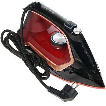 Утюг Centek CT-2313 RED 2600Вт керамическая подошва, 350мл, паровой удар, самоочистка, капля-стоп