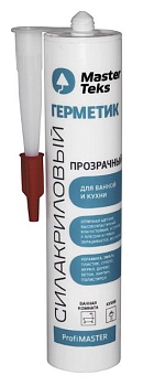 Герметик д/ванн и кухни MasterTeks Profimaster, 290 мл, прозр