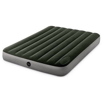 Кровать надувная DOWNY BED, INTEX  встроенный ножной насос, 137x191x25см, ПВХ, 64762